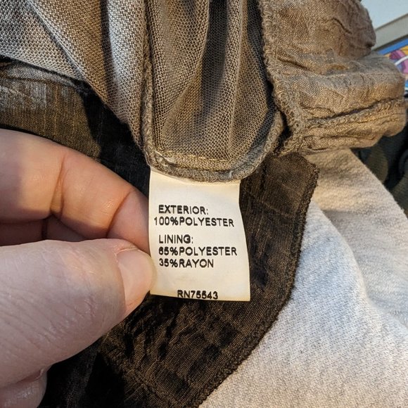 Radzoli Lagenlook Layered Floral Brown Lace Long Sleeve Tunic Embroidery Size PL - Picture 8 of 9